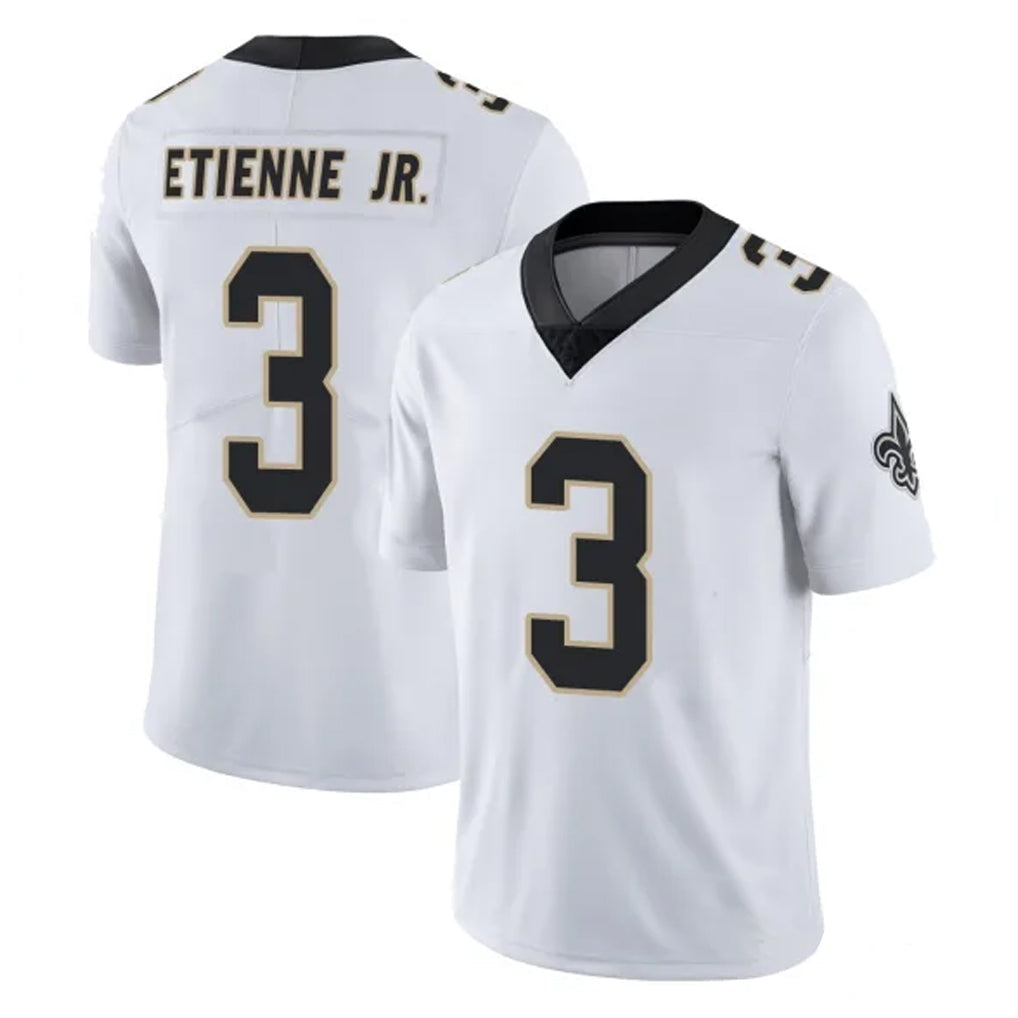 Pkot NO.Saints #3 Travis Etienne Jr. Player White Limited Vapor Untouchable Home Game Stitched Jerseys