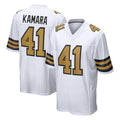Pkot NO.Saints #41 Alvin Kamara Player White Alternate Home Game Stitched Jerseys