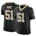 Pkot NO.Saints #51 Cesar Ruiz Player Black Limited Vapor F.U.S.E. Home Game Stitched Jerseys