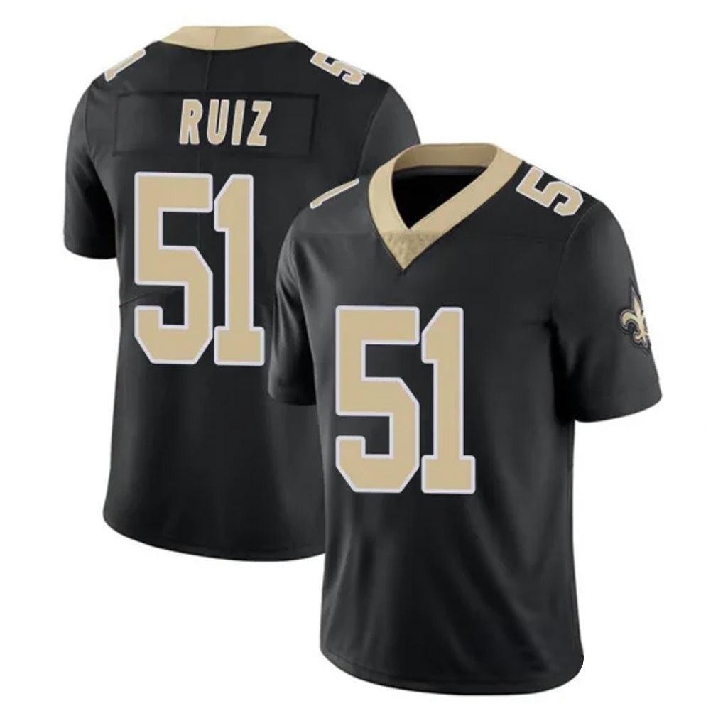 Pkot NO.Saints #51 Cesar Ruiz Player Black Limited Vapor Untouchable Home Game Stitched Jerseys