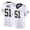 Pkot NO.Saints #51 Cesar Ruiz Player White Limited Vapor F.U.S.E. Home Game Stitched Jerseys