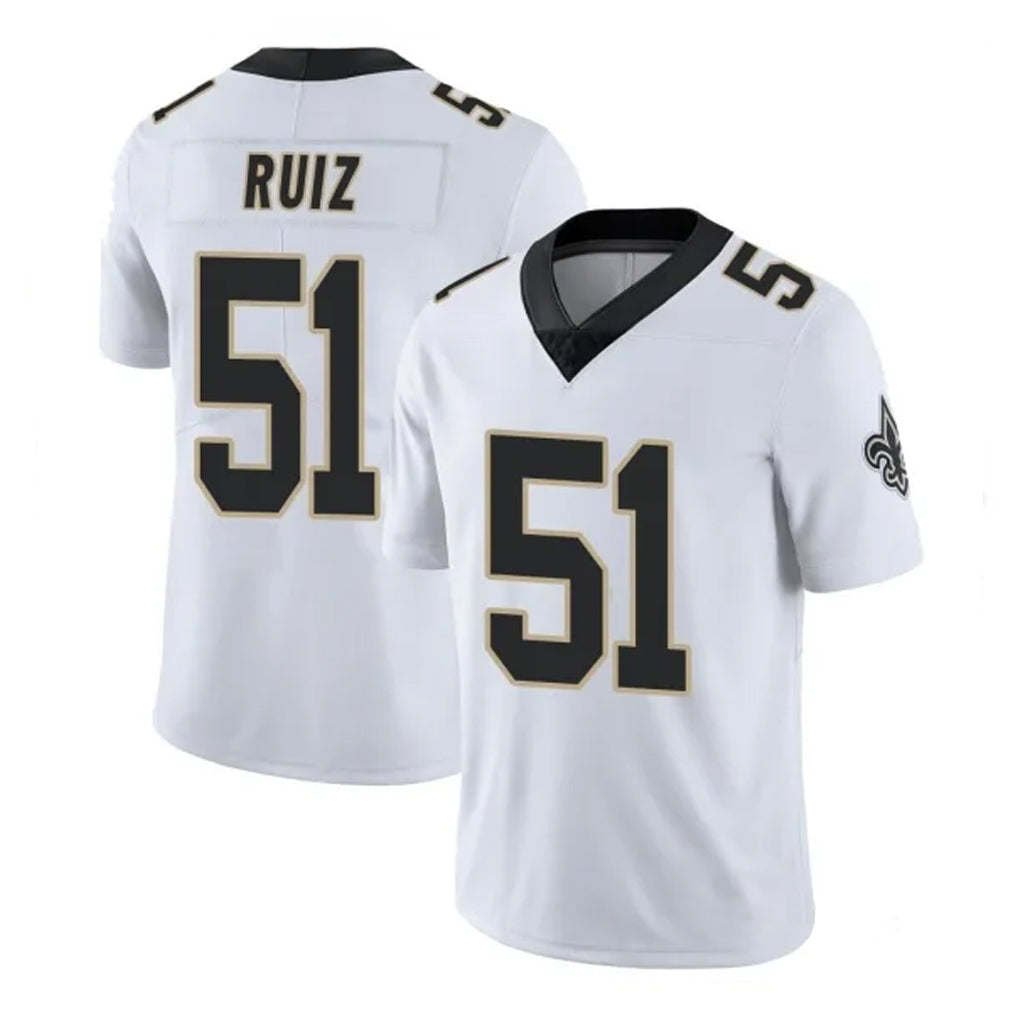 Pkot NO.Saints #51 Cesar Ruiz Player White Limited Vapor Untouchable Home Game Stitched Jerseys