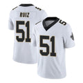 Pkot NO.Saints #51 Cesar Ruiz Player White Limited Vapor Untouchable Home Game Stitched Jerseys