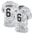 Pkot NO.Saints #6 Tyler Shough Player Arctic Camo Salute To Service Limited Game Stitched Jerseys