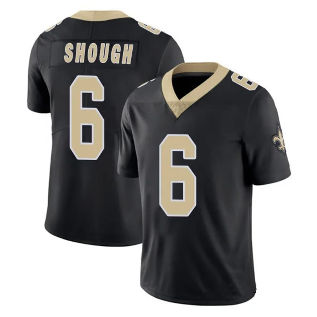 Pkot NO.Saints #6 Tyler Shough Player Black Limited Vapor Untouchable Home Game Stitched Jerseys