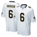 Pkot NO.Saints #6 Tyler Shough Player White Home Game Stitched Jerseys