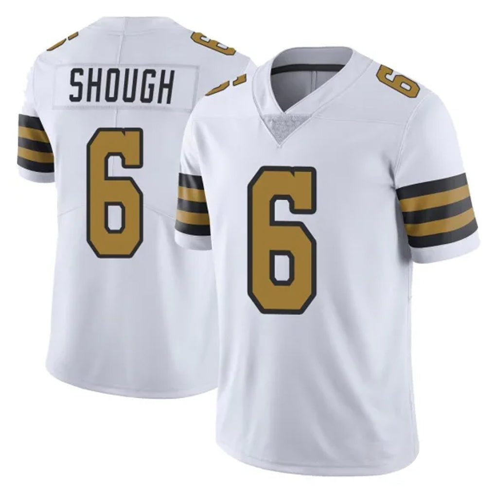 Pkot NO.Saints #6 Tyler Shough Player White Limited Color Rush Home Game Stitched Jerseys