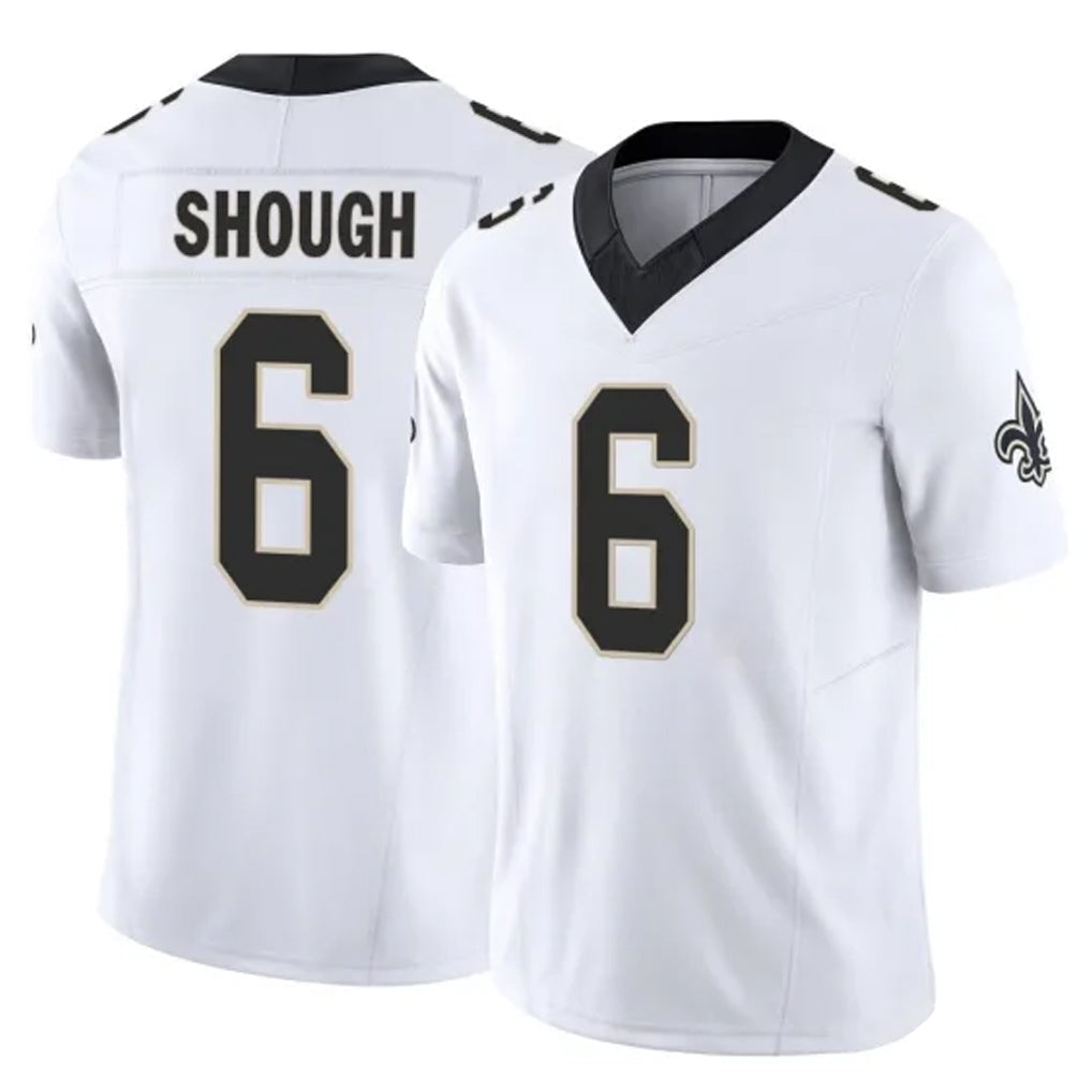 Pkot NO.Saints #6 Tyler Shough Player White Limited Vapor F.U.S.E. Home Game Stitched Jerseys