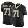 Pkot NO.Saints #71 Kelvin Banks Jr. Player Black Limited Vapor F.U.S.E. Home Game Stitched Jerseys