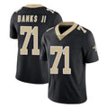 Pkot NO.Saints #71 Kelvin Banks Jr. Player Black Limited Vapor Untouchable Home Game Stitched Jerseys