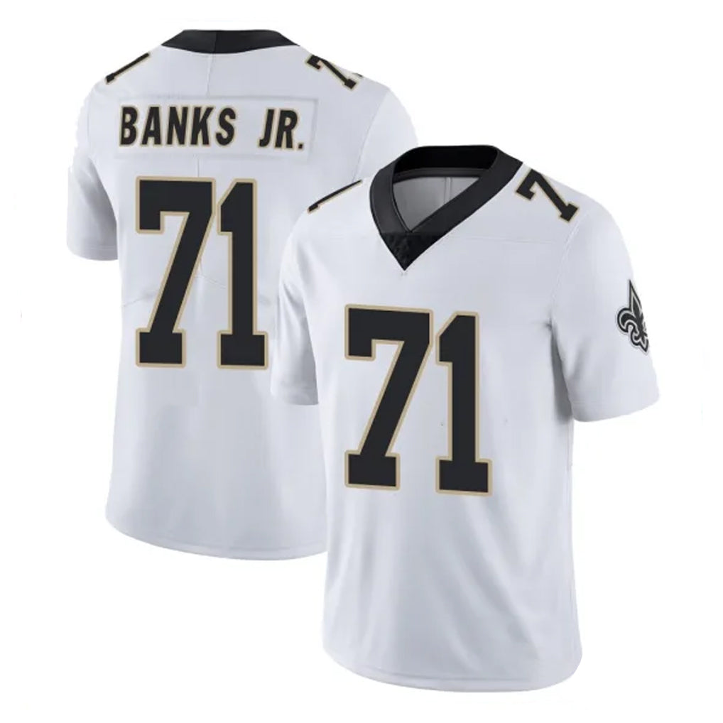 Pkot NO.Saints #71 Kelvin Banks Jr. Player White Limited Vapor Untouchable Home Game Stitched Jerseys
