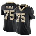 Pkot NO.Saints #75 Taliese Fuaga Player Black Limited Vapor F.U.S.E. Home Game Stitched Jerseys
