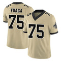 Pkot NO.Saints #75 Taliese Fuaga Player Gold Limited Vapor F.U.S.E. Home Game Stitched Jerseys
