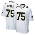Pkot NO.Saints #75 Taliese Fuaga Player White Home Game Stitched Jerseys