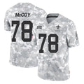 Pkot NO.Saints #78 Erik McCoy Player Arctic Camo Salute To Service Limited Game Stitched Jerseys