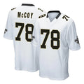 Pkot NO.Saints #78 Erik McCoy Player White Home Game Stitched Jerseys