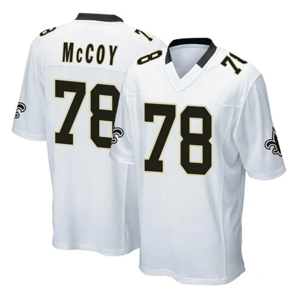 Pkot NO.Saints #78 Erik McCoy Player White Home Game Stitched Jerseys