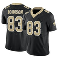 Pkot NO.Saints #83 Juwan Johnson Player Black Limited Vapor F.U.S.E. Home Game Stitched Jerseys
