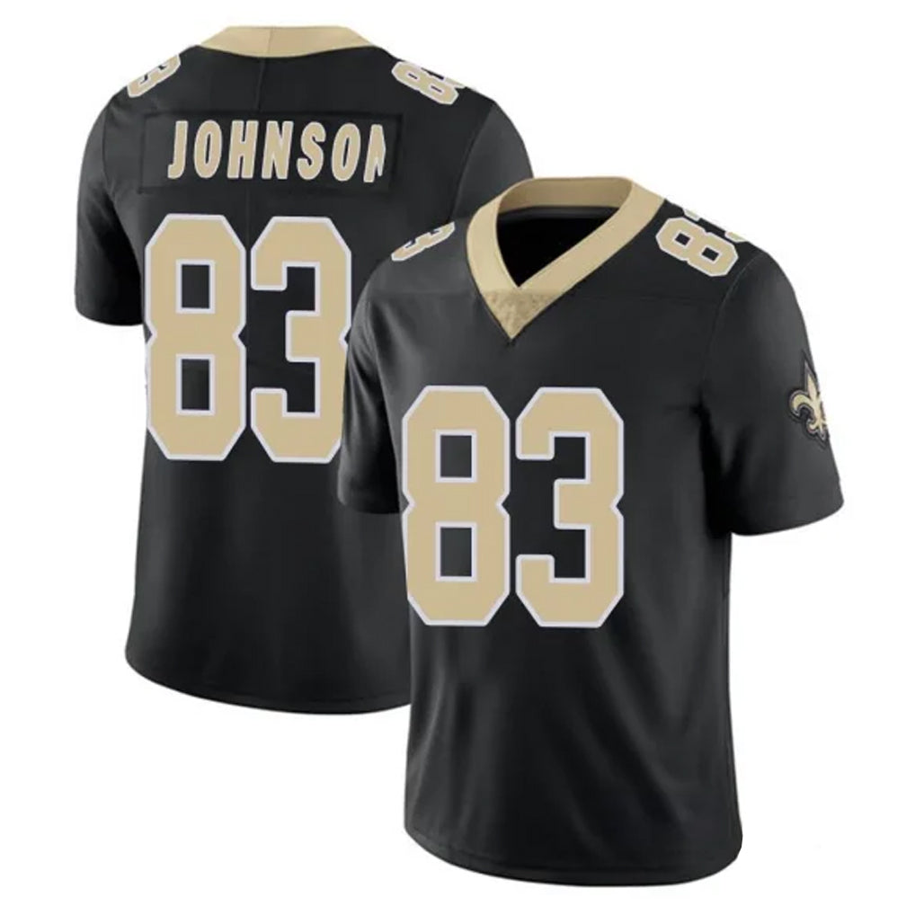 Pkot NO.Saints #83 Juwan Johnson Player Black Limited Vapor Untouchable Home Game Stitched Jerseys