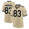Pkot NO.Saints #83 Juwan Johnson Player Gold Home Game Stitched Jerseys