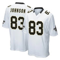 Pkot NO.Saints #83 Juwan Johnson Player White Home Game Stitched Jerseys