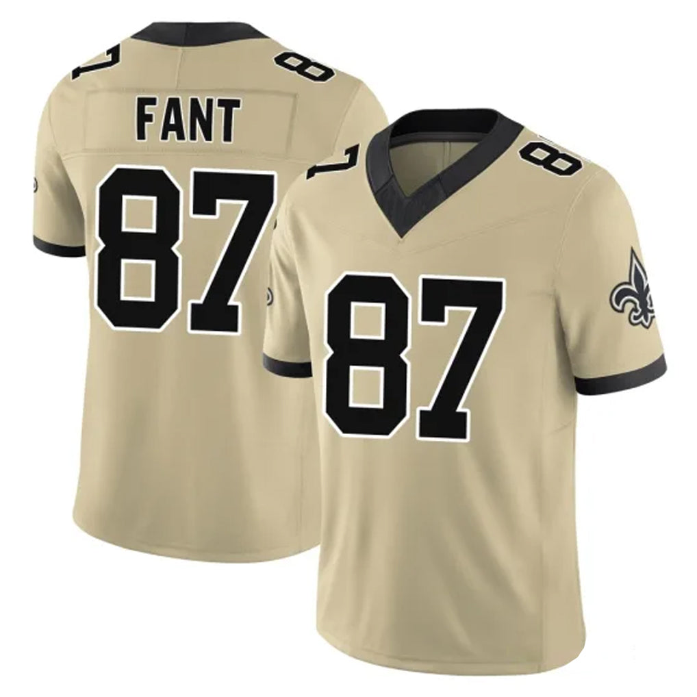 Pkot NO.Saints #87 Noah Fant Player Gold Limited Vapor F.U.S.E. Home Game Stitched Jerseys