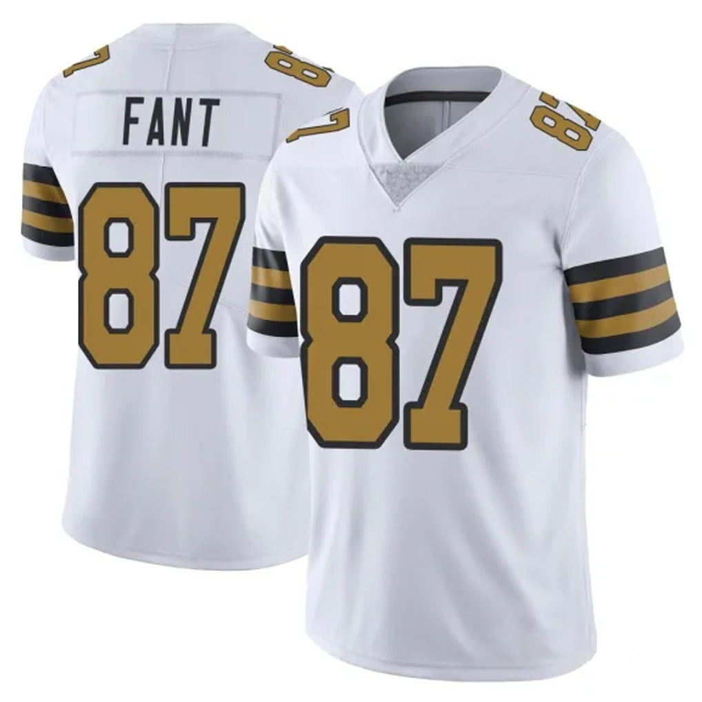 Pkot NO.Saints #87 Noah Fant Player White Limited Color Rush Home Game Stitched Jerseys