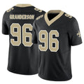Pkot NO.Saints #96 Carl Granderson Player Black Limited Vapor F.U.S.E. Home Game Stitched Jerseys