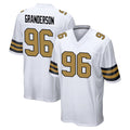 Pkot NO.Saints #96 Carl Granderson Player White Alternate Home Game Stitched Jerseys