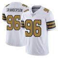 Pkot NO.Saints #96 Carl Granderson Player White Limited Color Rush Home Game Stitched Jerseys