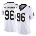 Pkot NO.Saints #96 Carl Granderson Player White Limited Vapor F.U.S.E. Home Game Stitched Jerseys