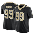 Pkot NO.Saints #99 Chase Young Player Black Limited Vapor F.U.S.E. Home Game Stitched Jerseys