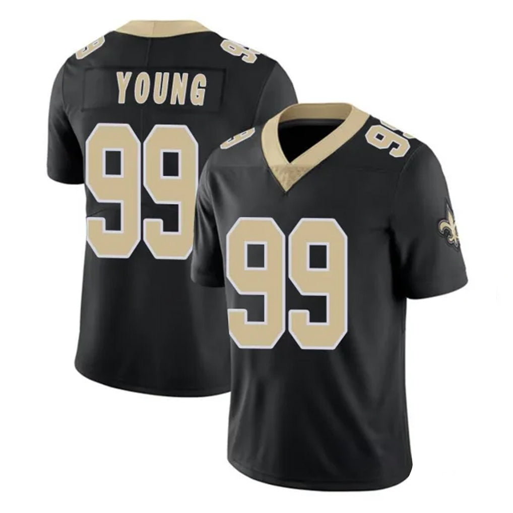 Pkot NO.Saints #99 Chase Young Player Black Limited Vapor Untouchable Home Game Stitched Jerseys