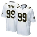 Pkot NO.Saints #99 Chase Young Player White Home Game Stitched Jerseys