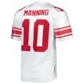 Pkot NY.Giants 2007 #10 Eli Manning Mitchell & Ness White Authentic Throwback Retired Player Puhic Stitched Jerseys
