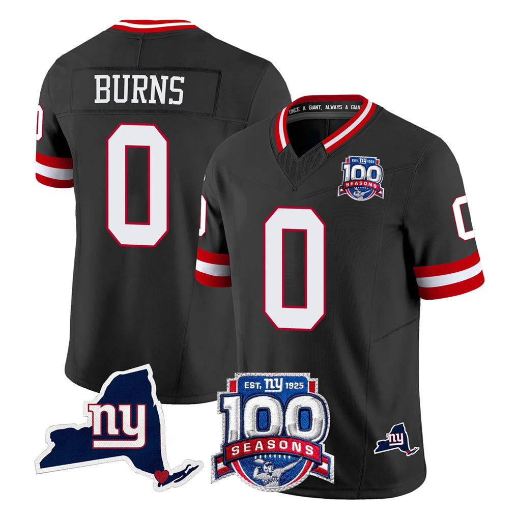 Pkot NY.Giants #0 Brian Burns Player Red Limited Vapor Untouchable Home Game Stitched Jerseys