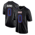 Pkot NY.Giants #0 Brian Burns Player Carbon Fashion Limited Home Game Stitched Jerseys