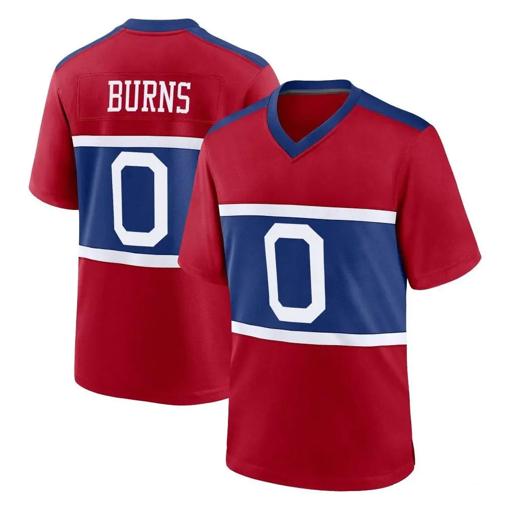 Pkot NY.Giants #0 Brian Burns Player Red Century Home Game Stitched Jerseys