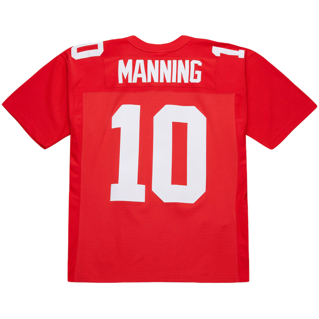Pkot NY.Giants #10 Eli Manning Mitchell & Ness Red 2004 Team Legacy Retired Player Big & Tall Puhic Game Stitched Jerseys