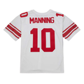 Pkot NY.Giants #10 Eli Manning Mitchell & Ness White Legacy Replica Puhic Stitched Jerseys
