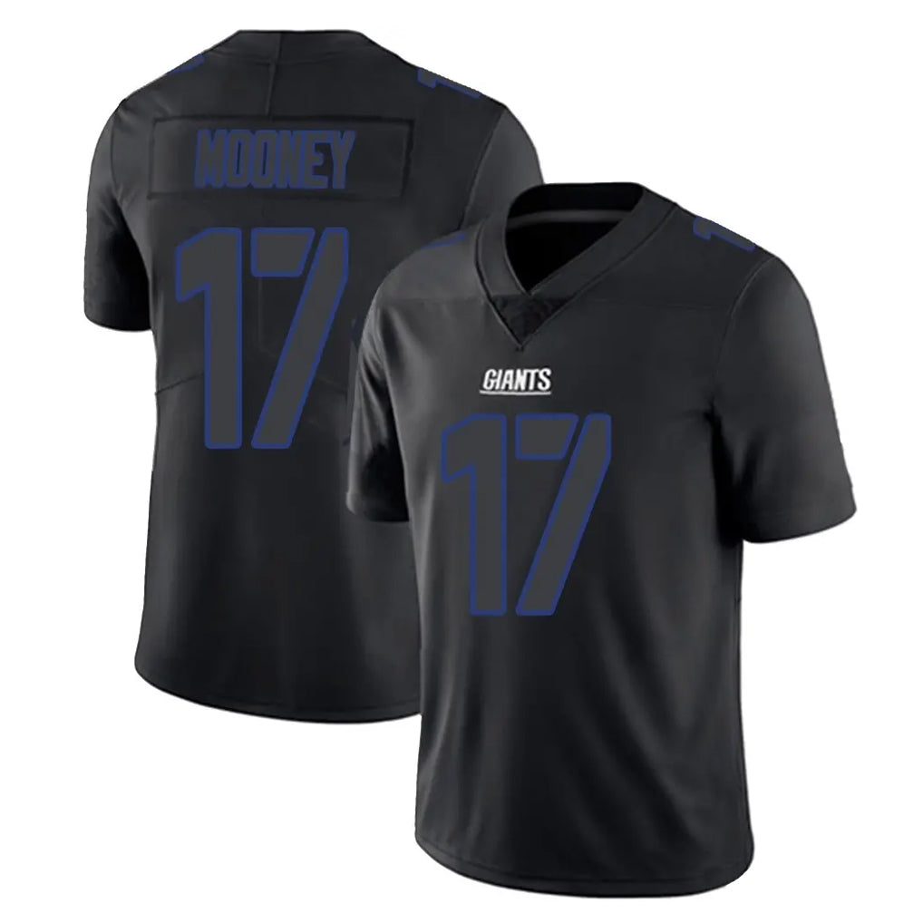 Pkot NY.Giants #17 Darnell Mooney Player Black Impact Limited Home Game Stitched Jerseys