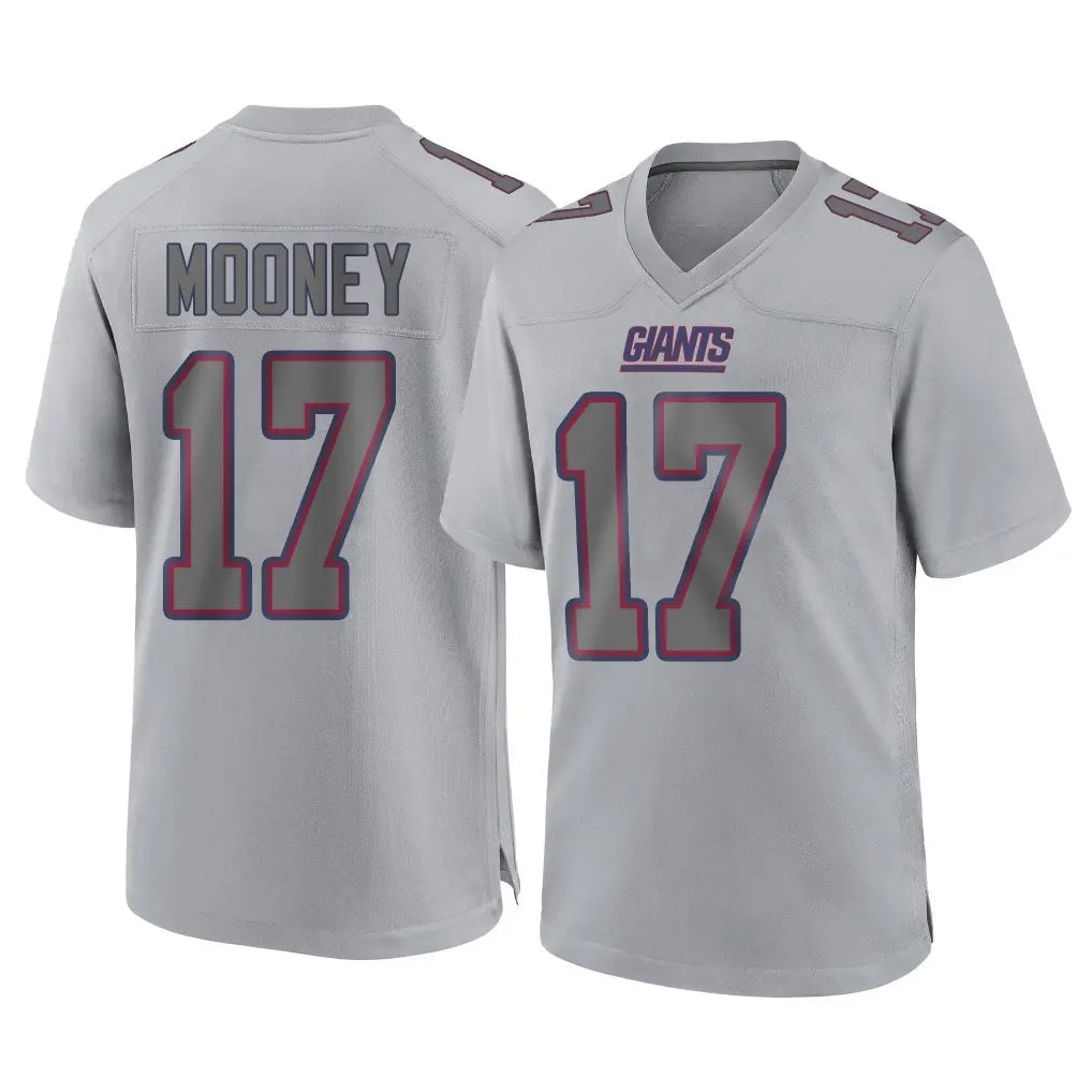 Pkot NY.Giants #17 Darnell Mooney Player Gray Atmosphere Fashion Limited Game Stitched Jerseys