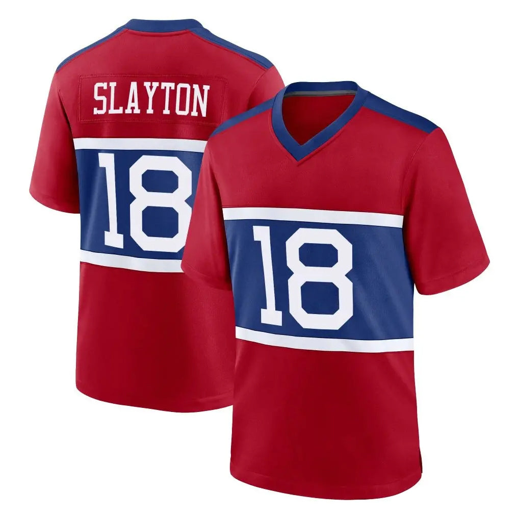 Pkot NY.Giants #18 Darius Slayton Player Red Century Home Game Stitched Jerseys