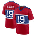 Pkot NY.Giants #19 Jameis Winston Player Red Century Home Game Stitched Jerseys