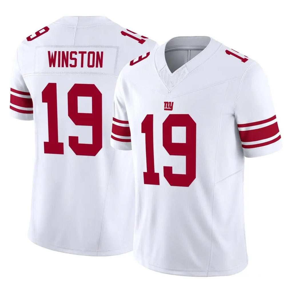 Pkot NY.Giants #19 Jameis Winston Player White Limited Vapor F.U.S.E. Home Game Stitched Jerseys