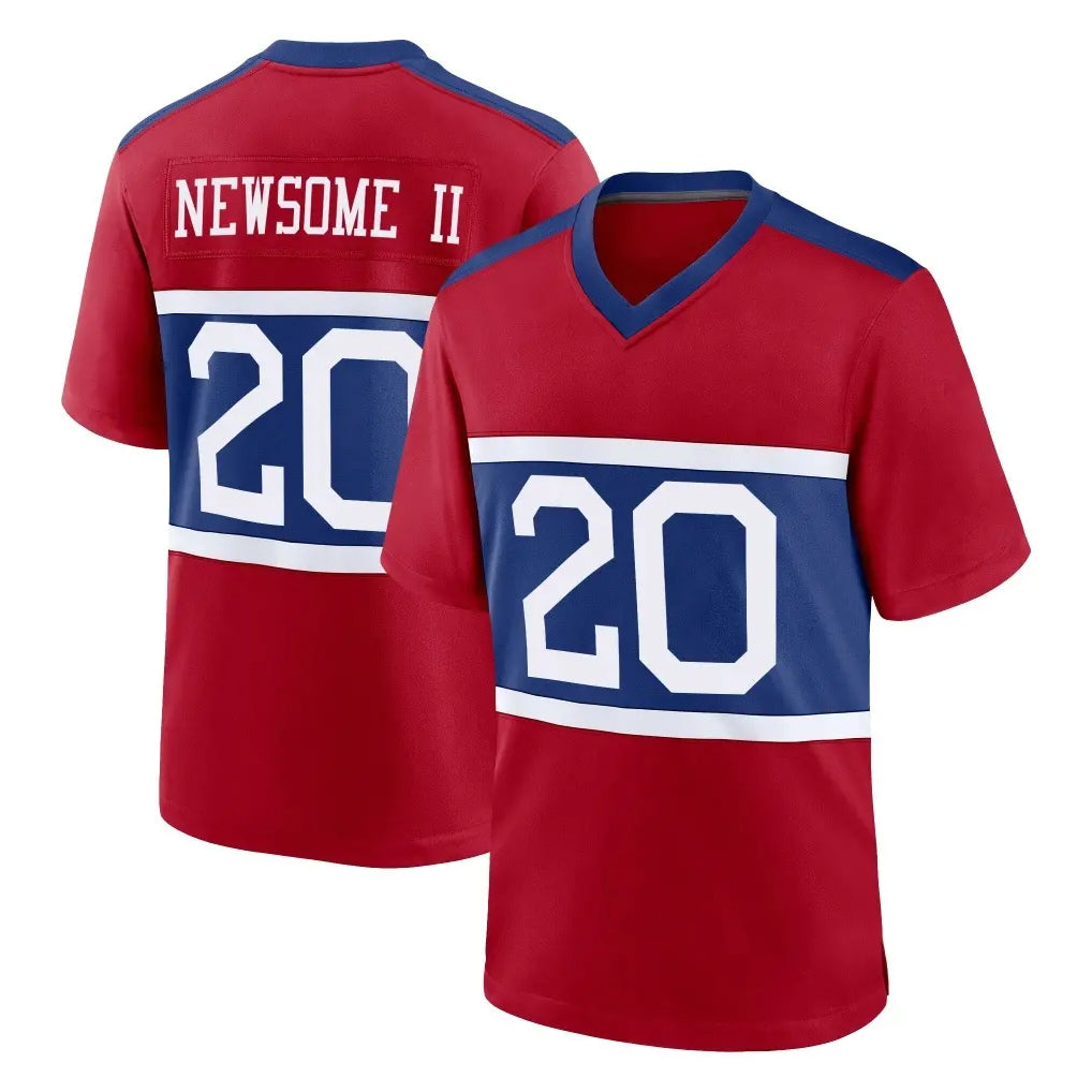 Pkot NY.Giants #20 Greg Newsome II Player Red Century Home Game Stitched Jerseys