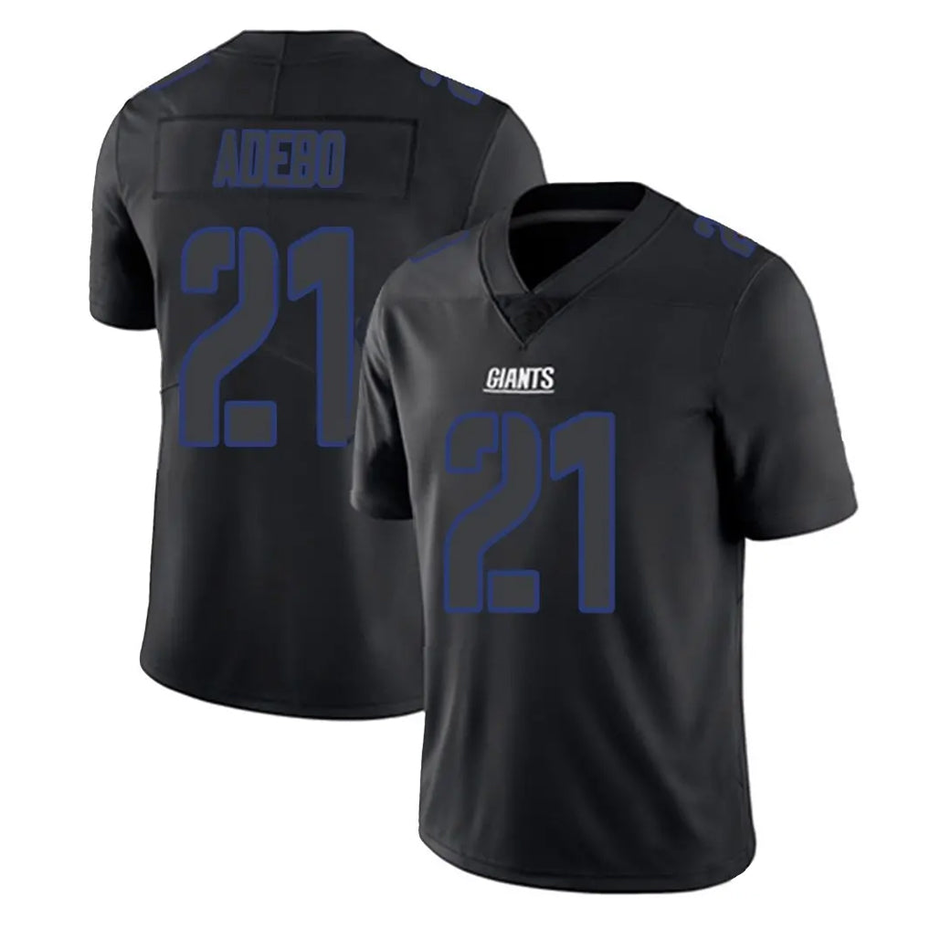 Pkot NY.Giants #21 Paulson Adebo Player Black Impact Limited Home Game Stitched Jerseys