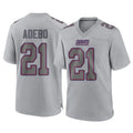 Pkot NY.Giants #21 Paulson Adebo Player Gray Atmosphere Fashion Limited Game Stitched Jerseys