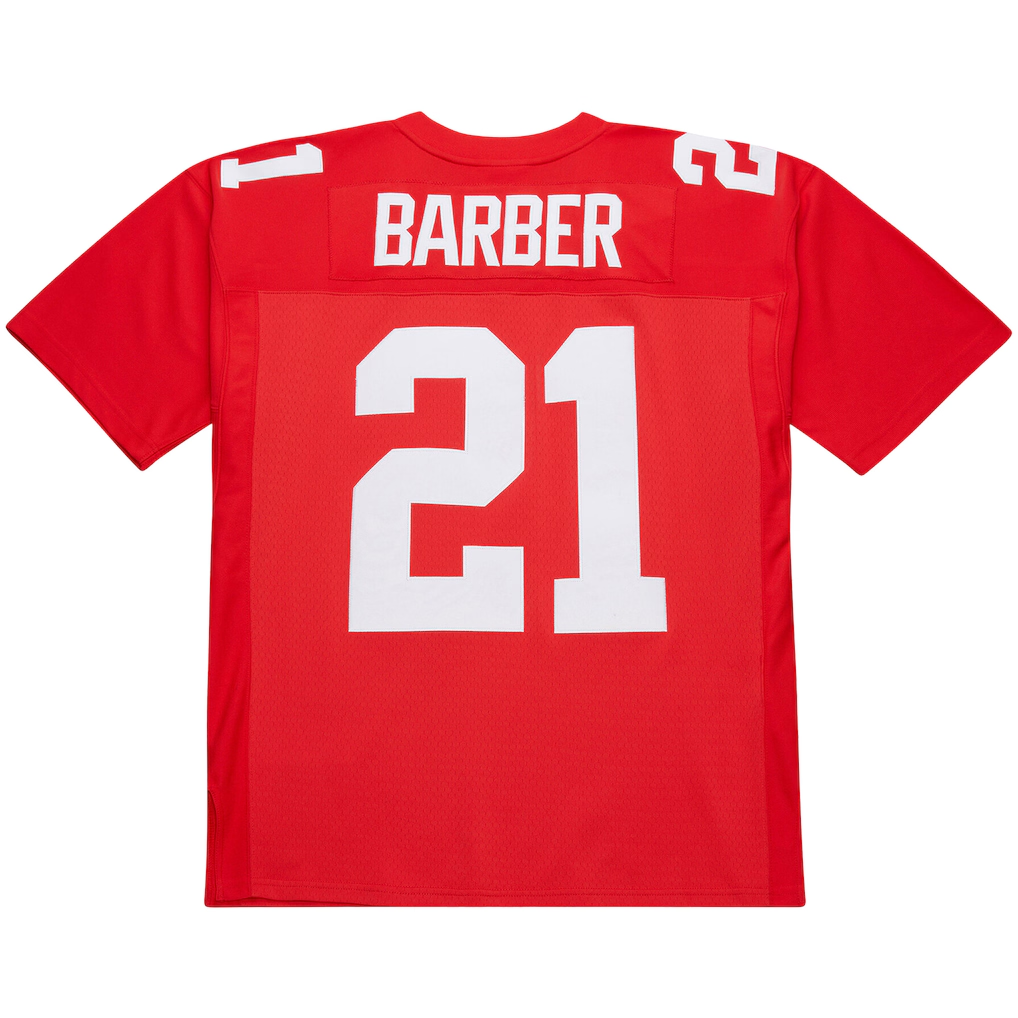 Pkot NY.Giants #21 Tiki Barber Mitchell & Ness Red 2004 Legacy Replica Puhic Stitched Jerseys