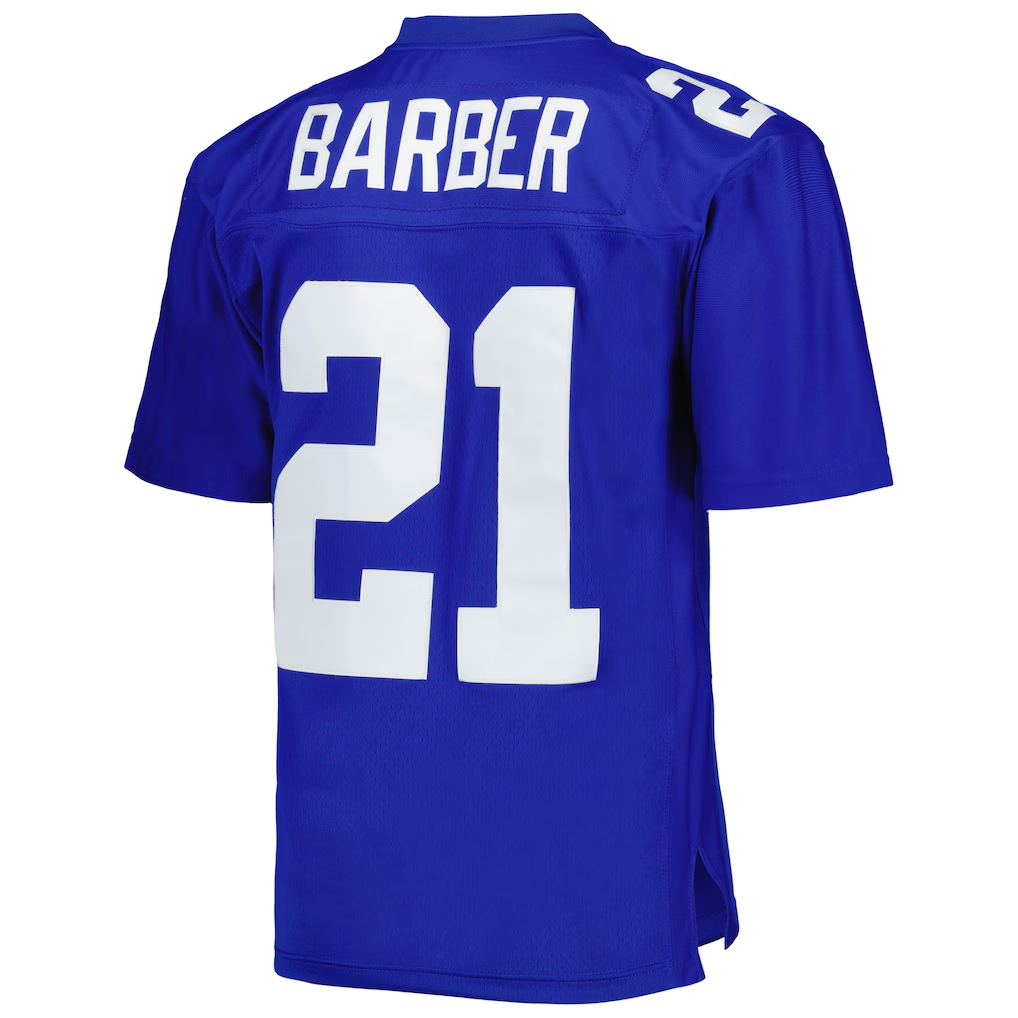Pkot NY.Giants #21 Tiki Barber Mitchell & Ness Royal Legacy Replica Puhic Stitched Jerseys
